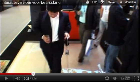 Een interactieve vloer op uw beursstand
