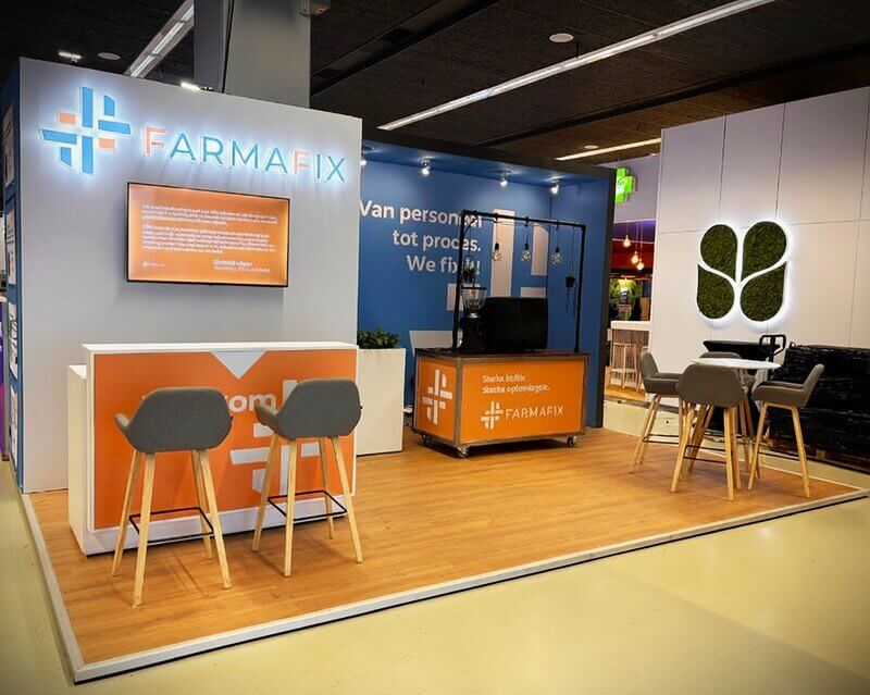 Standbouw voor FarmaFix - Finland op KNMP Autumn Congress 2025 in utrecht
